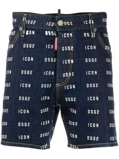 Dsquared2 джинсовые шорты Icon DSQ2 с логотипом S79MU0002S30342