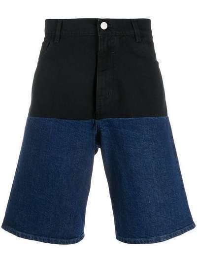 Raf Simons джинсовые шорты со вставками 2,01336101340994E+015