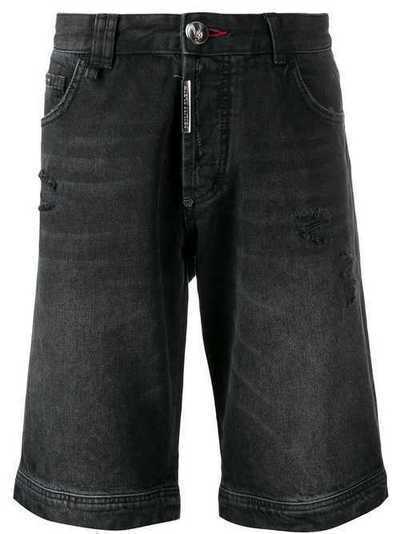 Philipp Plein джинсовые шорты F19CMDT1671PDE004N