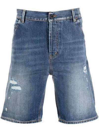 Dondup джинсовые шорты с эффектом потертости UP542DF0023AC2
