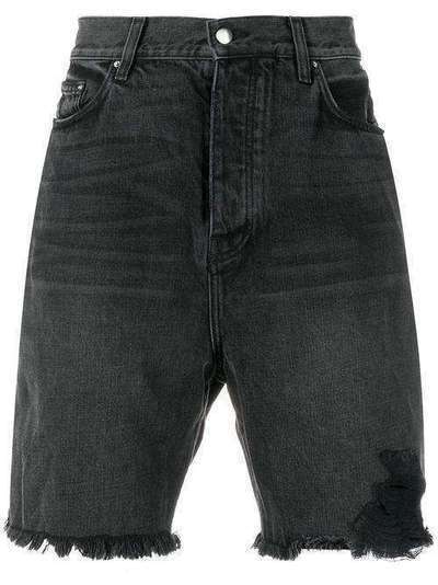 AMIRI джинсовые шорты с прорезями Y0M11467SD