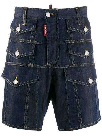 Dsquared2 джинсовые шорты с карманами S74MU0589S30341