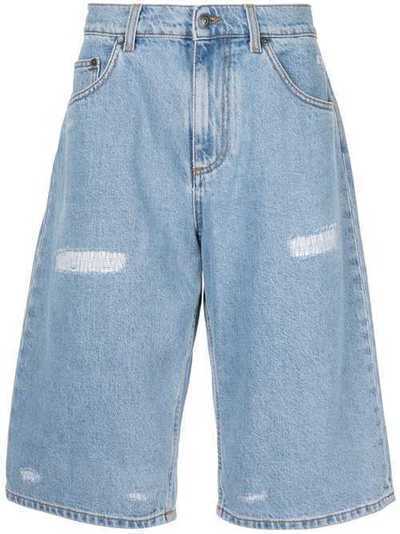 MSGM джинсовые шорты с завышенной талией 2640MB44L195090