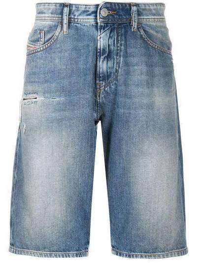Diesel джинсовые шорты с эффектом потертости 00SD3U069LP