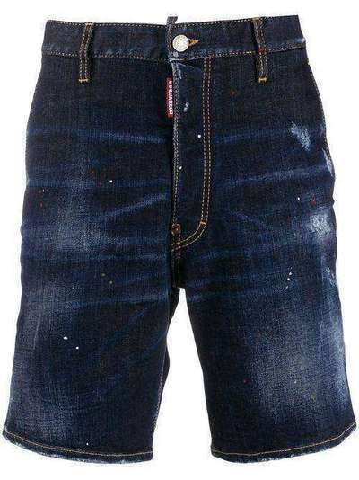 Dsquared2 джинсовые шорты с эффектом потертости S74MU0576S30664