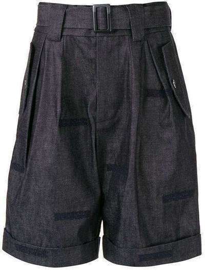 Fengchen Wang джинсовые шорты с поясом FF08SHO601