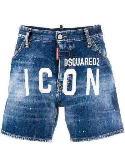 Dsquared2 джинсовые шорты Icon DSQ2 с логотипом S79MU0001S30663