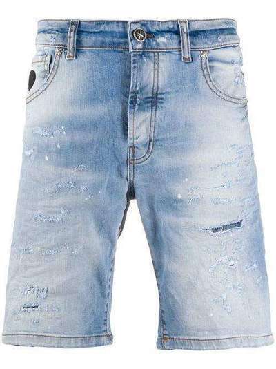John Richmond джинсовые шорты с эффектом потертости RMP20131BE