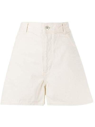 Jil Sander high-rise A-line denim shorts JPPQ663122WQ246500
