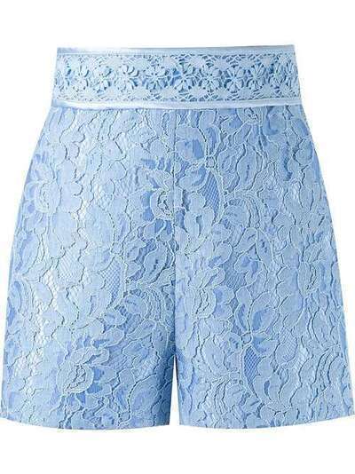 Martha Medeiros high waist lace shorts