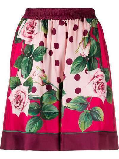 Dolce & Gabbana шорты с цветочным принтом FTAM7TGDU07