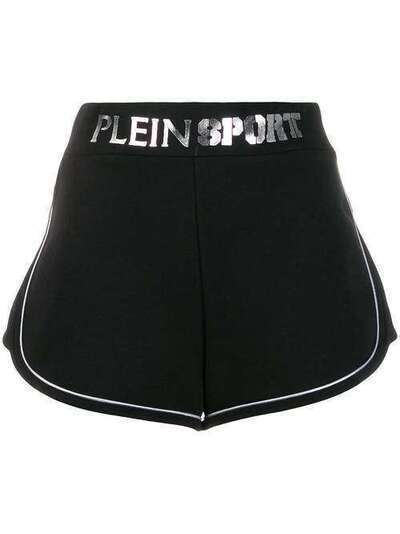 Plein Sport шорты с эффектом металлик и логотипом A19CWJT1086STE003N