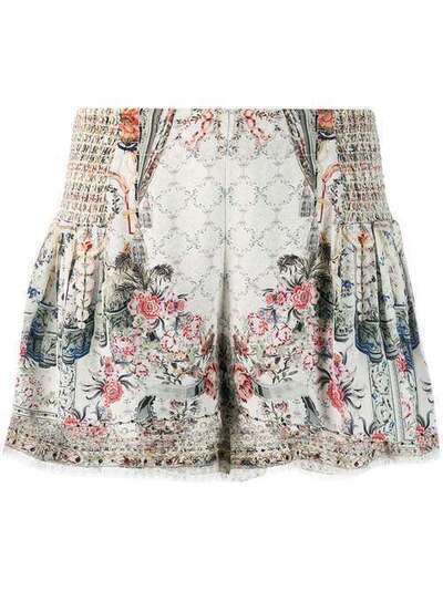 Camilla расклешенные шорты с цветочным принтом SHOA0241810