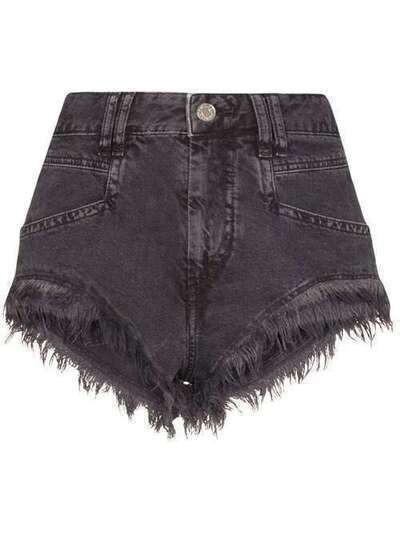 Isabel Marant джинсовые шорты Eneida с бахромой SH033120E010I
