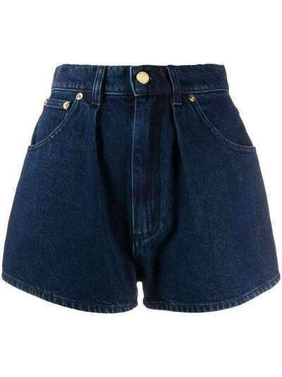 Alberta Ferretti джинсовые шорты со складками V03181678
