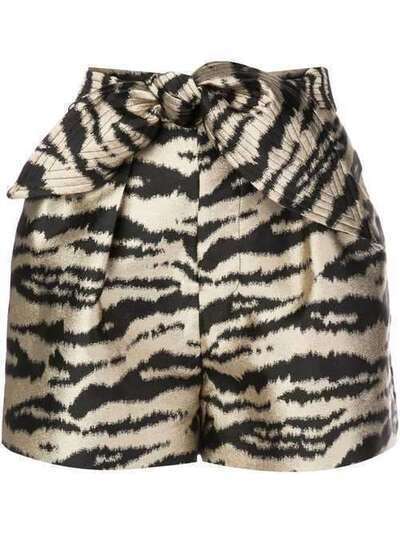 Cynthia Rowley Davina pleated shorts 20R1SH03BR