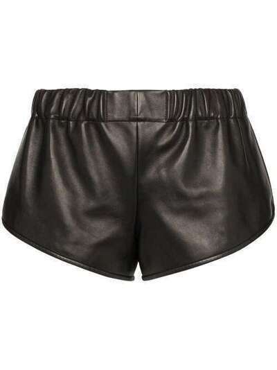 Saint Laurent leather mini shorts 532680YC2QO