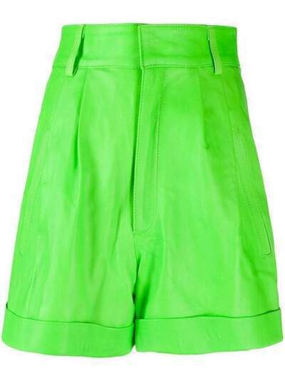 Manokhi шорты оверсайз с завышенной талией AW20MANO280OVERSIZEDSHORTSA997NEONGREEN