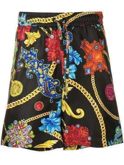 Versace шорты с цветочным принтом в стиле барокко A82084A229252