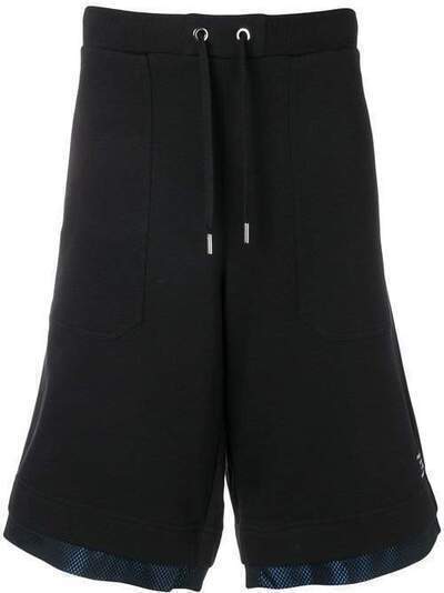 Versace Jeans Couture шорты с поясом на шнурке и сетчатыми вставками A4GTA1F613882