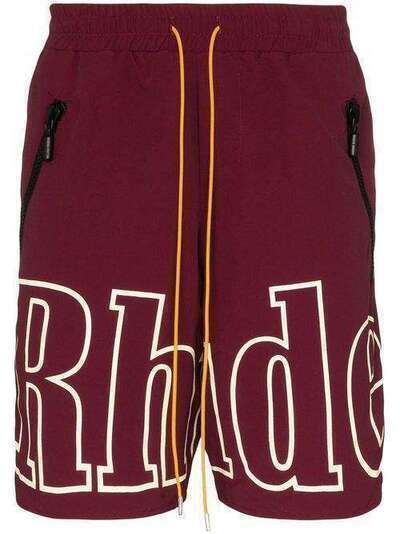 Rhude спортивные шорты с логотипом RHU06PS20038