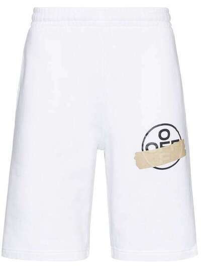 Off-White спортивные шорты с принтом OMCI006R20E300020148