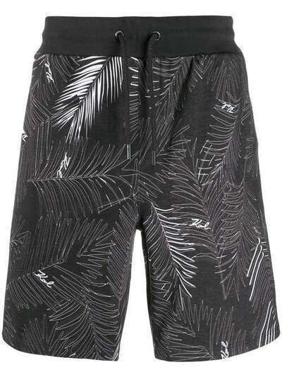 Karl Lagerfeld спортивные шорты с принтом 705074592913