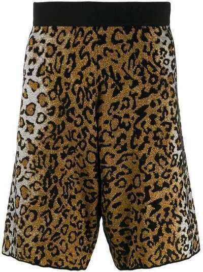 Versace жаккардовые шорты с леопардовым узором A83062A229666