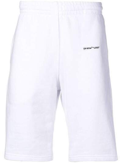 Off-White спортивные шорты с логотипом OMCI006S19D25022