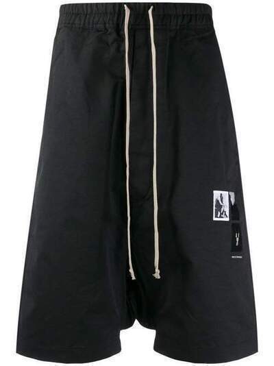 Rick Owens DRKSHDW спортивные брюки с низким шаговым швом DU19F6380MUEH3