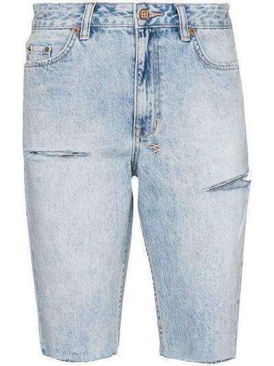 Ksubi Slashed knee-length shorts 5000003453