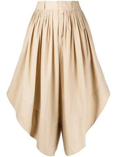 Chloé юбка-шорты со складками асимметричного кроя CHC20UPA43041