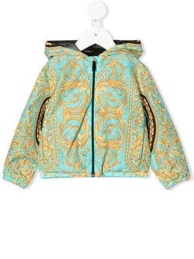 Young Versace куртка с принтом Baroque и капюшоном YB000097A232777