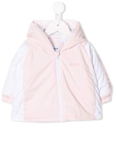 Boss Kids двухцветная куртка с капюшоном J9608044L