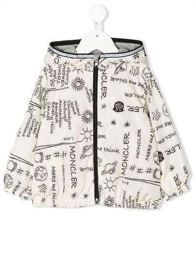Moncler Kids непромокаемая куртка с логотипом 1A70700539T7
