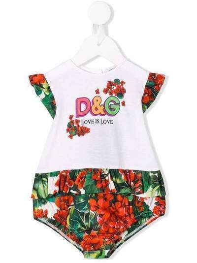 Dolce & Gabbana Kids боди Love Is Love L2JON3G7TRM