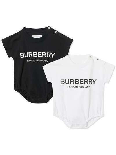 Burberry Kids комплект из 4 изделий с принтом логотипа 8009332