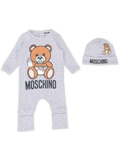 Moschino Kids ромпер с принтом Teddy Bear MUY02SLA11B