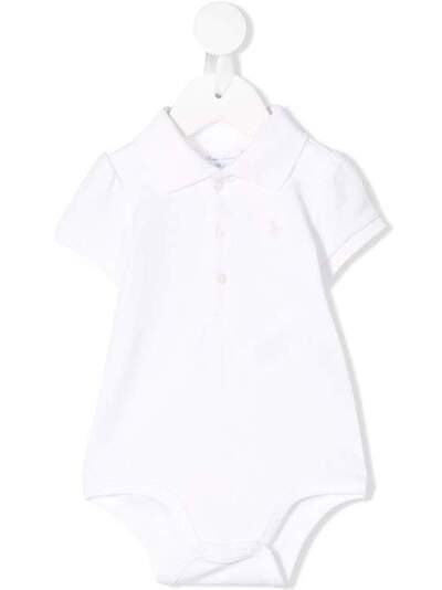 Ralph Lauren Kids боди с вышитым логотипом и воротником-поло 310734922002