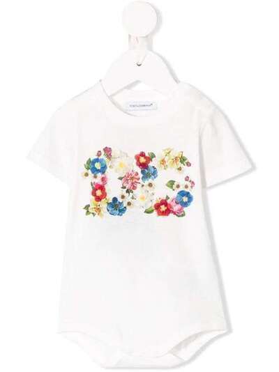 Dolce & Gabbana Kids боди с цветочным принтом L2JOS4G7VVX