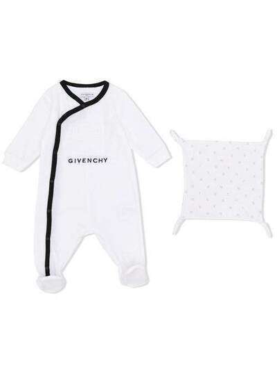 Givenchy Kids ромпер с логотипом H9806310B