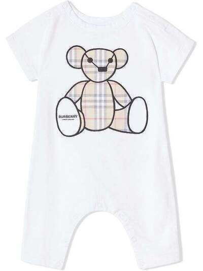 Burberry Kids Thomas bear appliqué romper 8022709