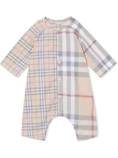 Burberry Kids комбинезон в клетку 8013783