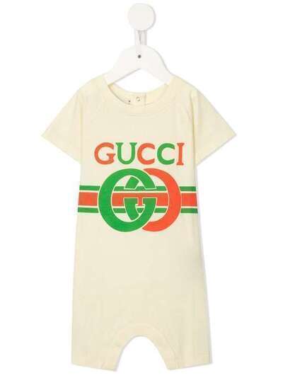 Gucci Kids комбинезон с архивным логотипом 548144XJBCG