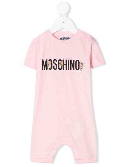 Moschino Kids ромпер с логотипом MUT01ILAA08