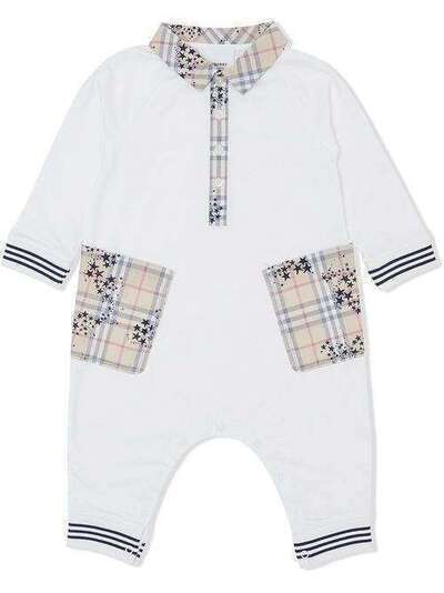 Burberry Kids комбинезон с отделкой в клетку 8017999