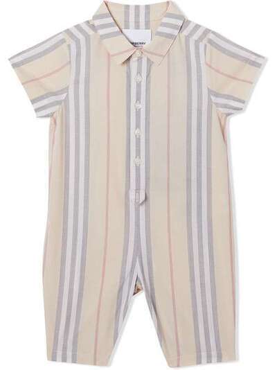 Burberry Kids комбинезон в полоску Icon Stripe 8022620