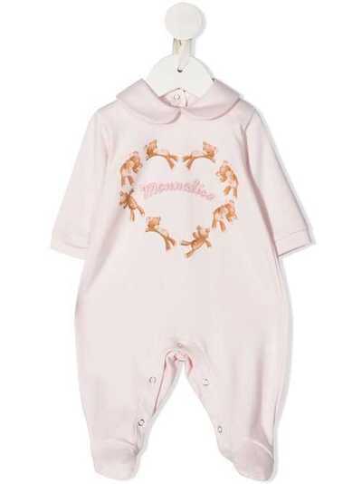 Monnalisa teddybear heart-print pajamas 356201S16020