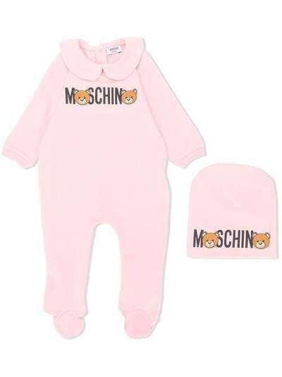 Moschino Kids пижама с принтом логотипа MUY026LDA00
