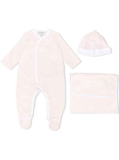 Emporio Armani Kids пижама с V-образным вырезом 8NHV144JFAZ0345